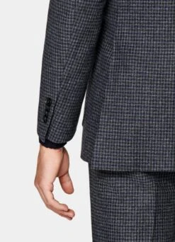 Dark Grey Checked Havana Suit -Suit Supply P6592 103