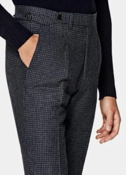 Dark Grey Checked Havana Suit -Suit Supply P6592 106