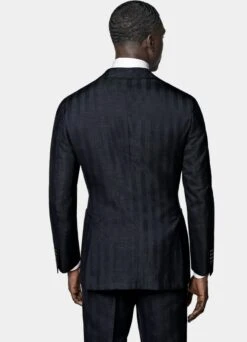 Navy Herringbone Three-Piece Havana Suit 18 Navy Herringbone Three-Piece Havana Suit -Suit Supply P6624 S 105