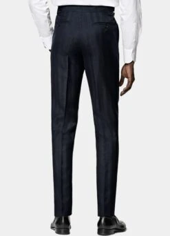 Navy Herringbone Three-Piece Havana Suit 22 Navy Herringbone Three-Piece Havana Suit -Suit Supply P6624 S 109