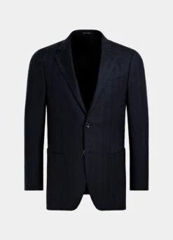 Navy Herringbone Three-Piece Havana Suit 24 Navy Herringbone Three-Piece Havana Suit -Suit Supply P6624 S 25