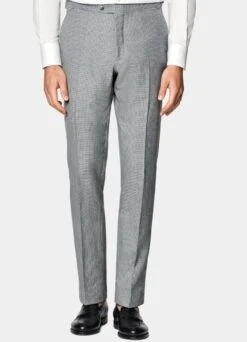 Light Grey Houndstooth Three-Piece Havana Suit 19 Light Grey Houndstooth Three-Piece Havana Suit -Suit Supply P6626 S 106