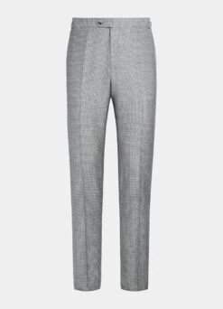 Light Grey Houndstooth Three-Piece Havana Suit 25 Light Grey Houndstooth Three-Piece Havana Suit -Suit Supply P6626 S 28