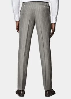 Taupe Striped Havana Suit -Suit Supply P6638 108