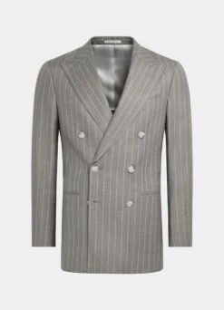 Taupe Striped Havana Suit -Suit Supply P6638 25