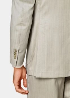 Sand Herringbone Havana Suit 16 Sand Herringbone Havana Suit -Suit Supply P6650 103