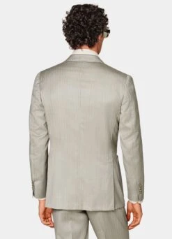 Sand Herringbone Havana Suit 18 Sand Herringbone Havana Suit -Suit Supply P6650 105