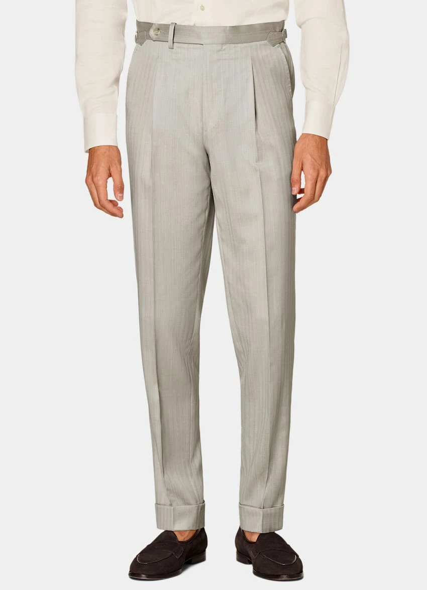 Sand Herringbone Havana Suit 7 Sand Herringbone Havana Suit - Image 7