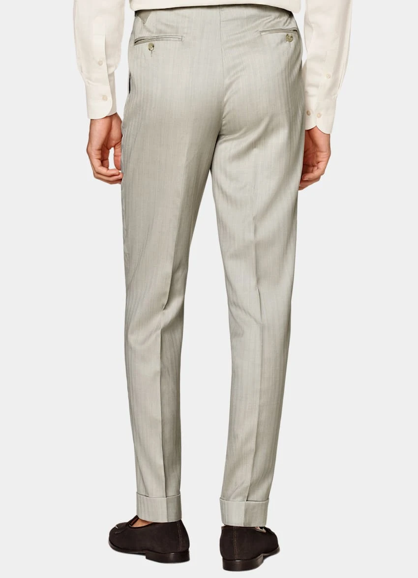 Sand Herringbone Havana Suit 9 Sand Herringbone Havana Suit - Image 9