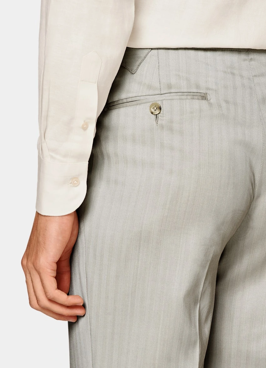 Sand Herringbone Havana Suit 10 Sand Herringbone Havana Suit - Image 10