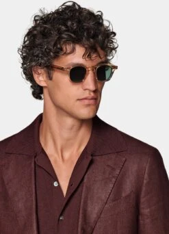 Burgundy Havana Suit