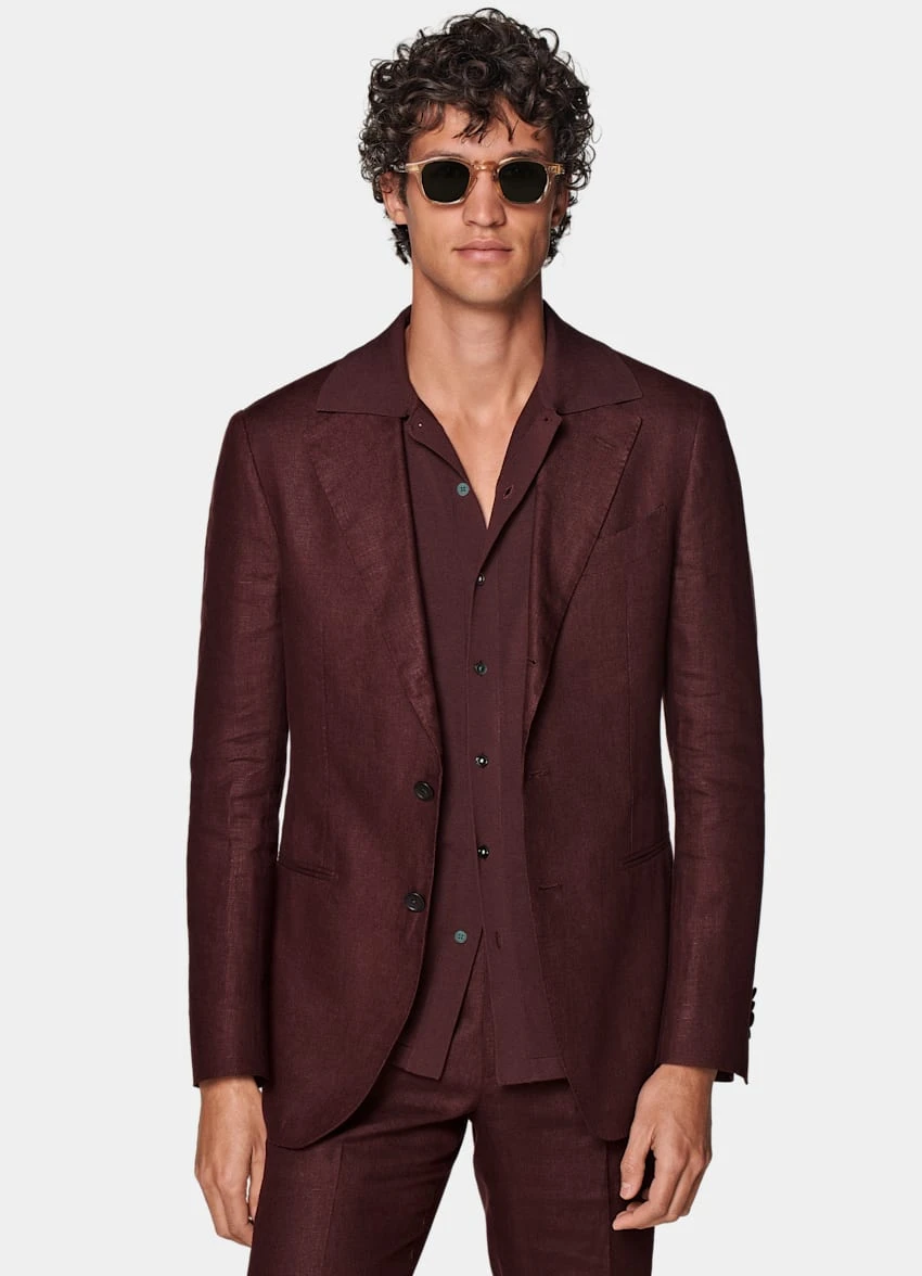 Burgundy Havana Suit 2 Burgundy Havana Suit - Image 2