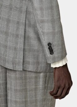 Mid Grey Checked Roma Suit 14 Mid Grey Checked Roma Suit -Suit Supply P6724 103