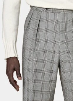 Mid Grey Checked Roma Suit 18 Mid Grey Checked Roma Suit -Suit Supply P6724 107