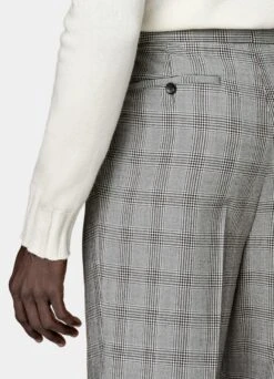 Mid Grey Checked Roma Suit 20 Mid Grey Checked Roma Suit -Suit Supply P6724 109