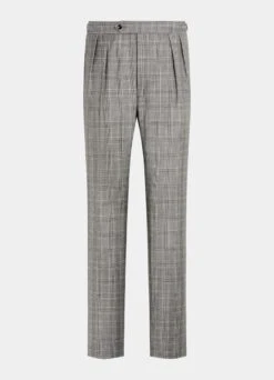 Mid Grey Checked Roma Suit 23 Mid Grey Checked Roma Suit -Suit Supply P6724 28