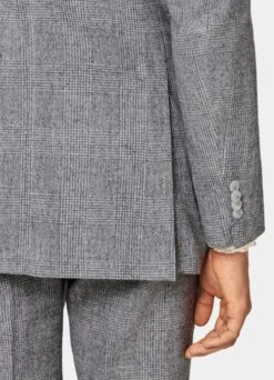 Light Grey Checked Havana Suit 16 Light Grey Checked Havana Suit -Suit Supply P6725 103