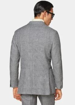 Light Grey Checked Havana Suit 18 Light Grey Checked Havana Suit -Suit Supply P6725 105