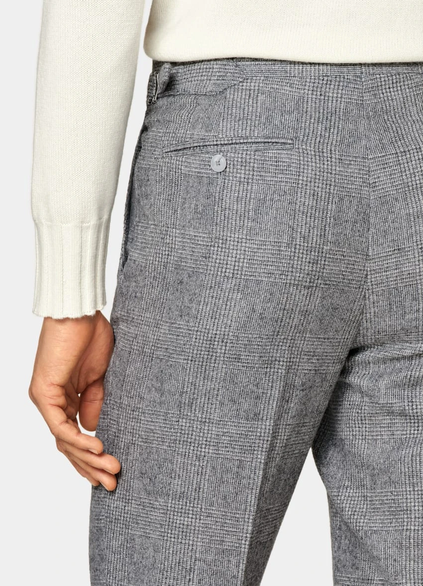 Light Grey Checked Havana Suit 10 Light Grey Checked Havana Suit - Image 10