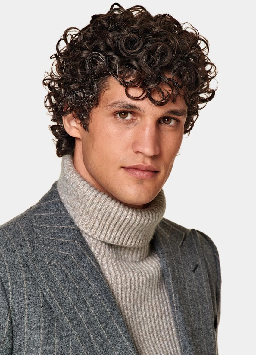 Dark Grey Striped Milano Suit 1 Dark Grey Striped Milano Suit