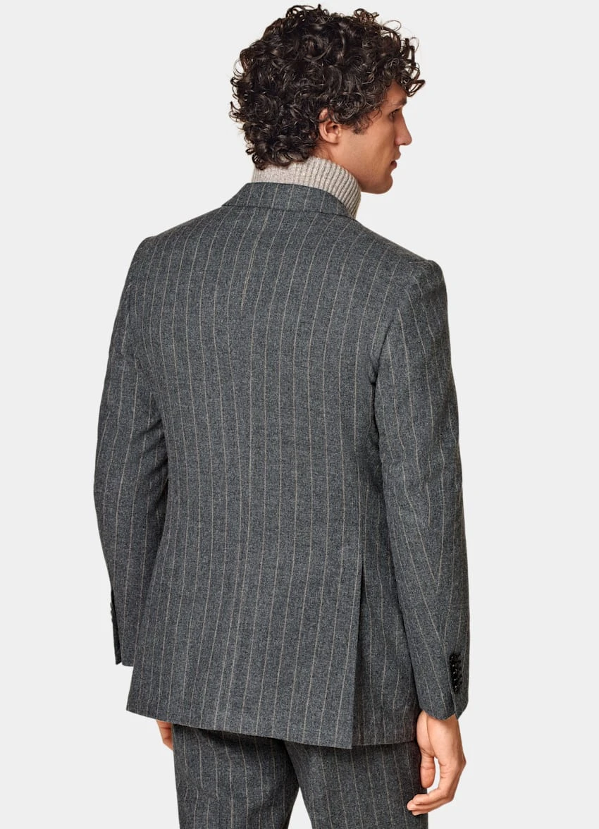 Dark Grey Striped Milano Suit 6 Dark Grey Striped Milano Suit - Image 6