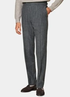Dark Grey Striped Milano Suit 19 Dark Grey Striped Milano Suit -Suit Supply P6726 106