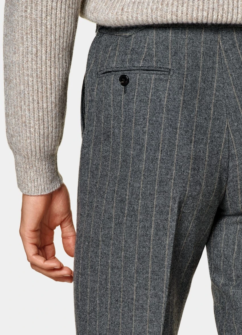 Dark Grey Striped Milano Suit 10 Dark Grey Striped Milano Suit - Image 10