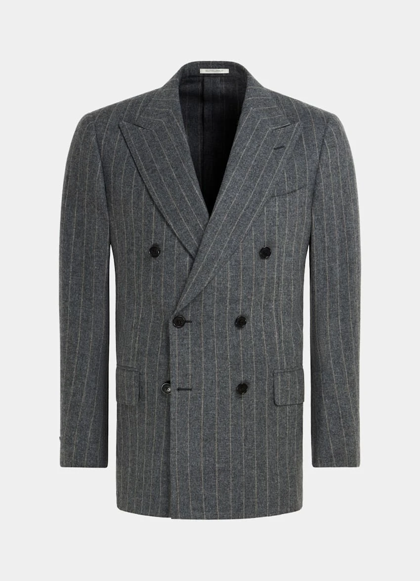 Dark Grey Striped Milano Suit 12 Dark Grey Striped Milano Suit - Image 12
