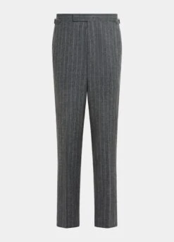 Dark Grey Striped Milano Suit 25 Dark Grey Striped Milano Suit -Suit Supply P6726 28
