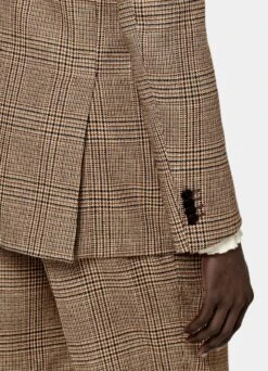 Mid Brown Checked Havana Suit 15 Mid Brown Checked Havana Suit -Suit Supply P6727 103