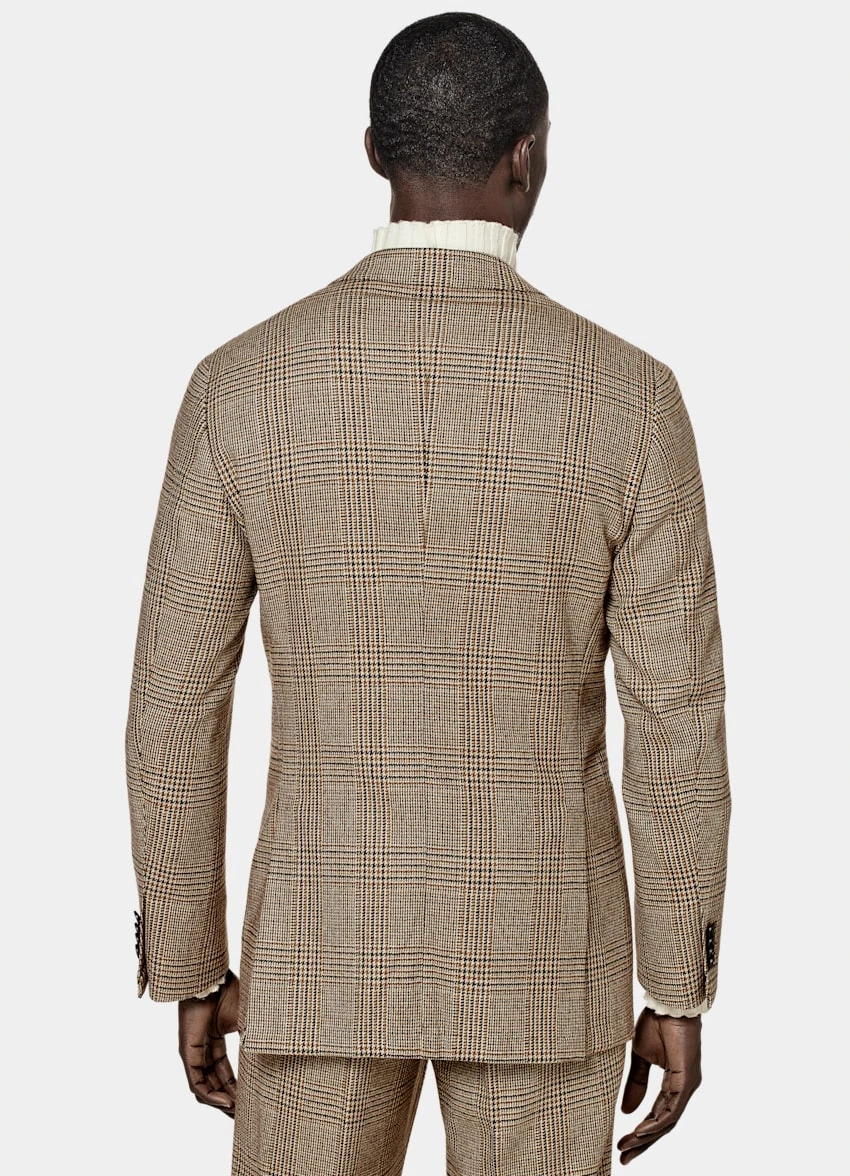 Mid Brown Checked Havana Suit 6 Mid Brown Checked Havana Suit - Image 6