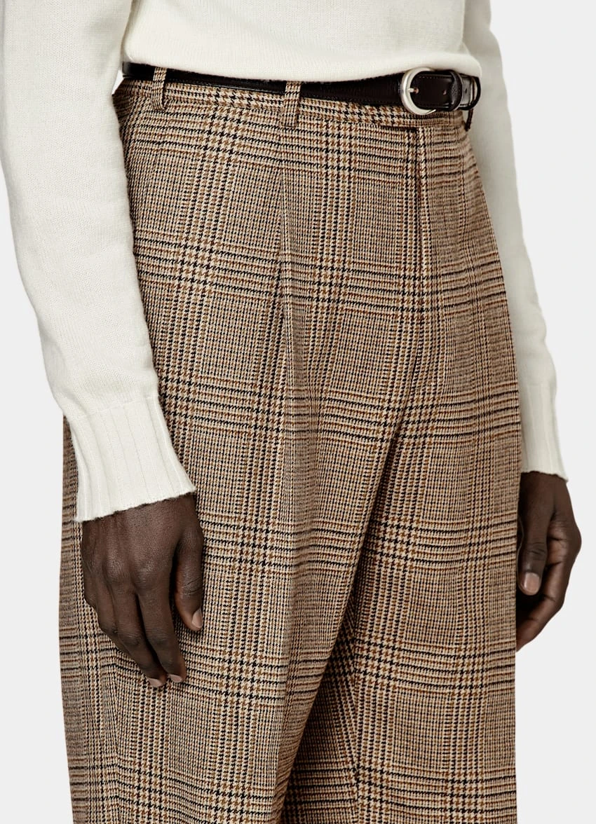 Mid Brown Checked Havana Suit 7 Mid Brown Checked Havana Suit - Image 7