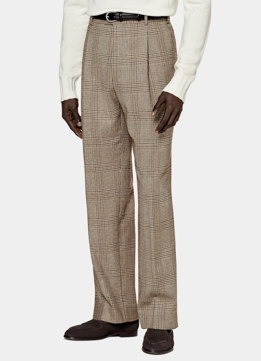 Mid Brown Checked Havana Suit 8 Mid Brown Checked Havana Suit - Image 8