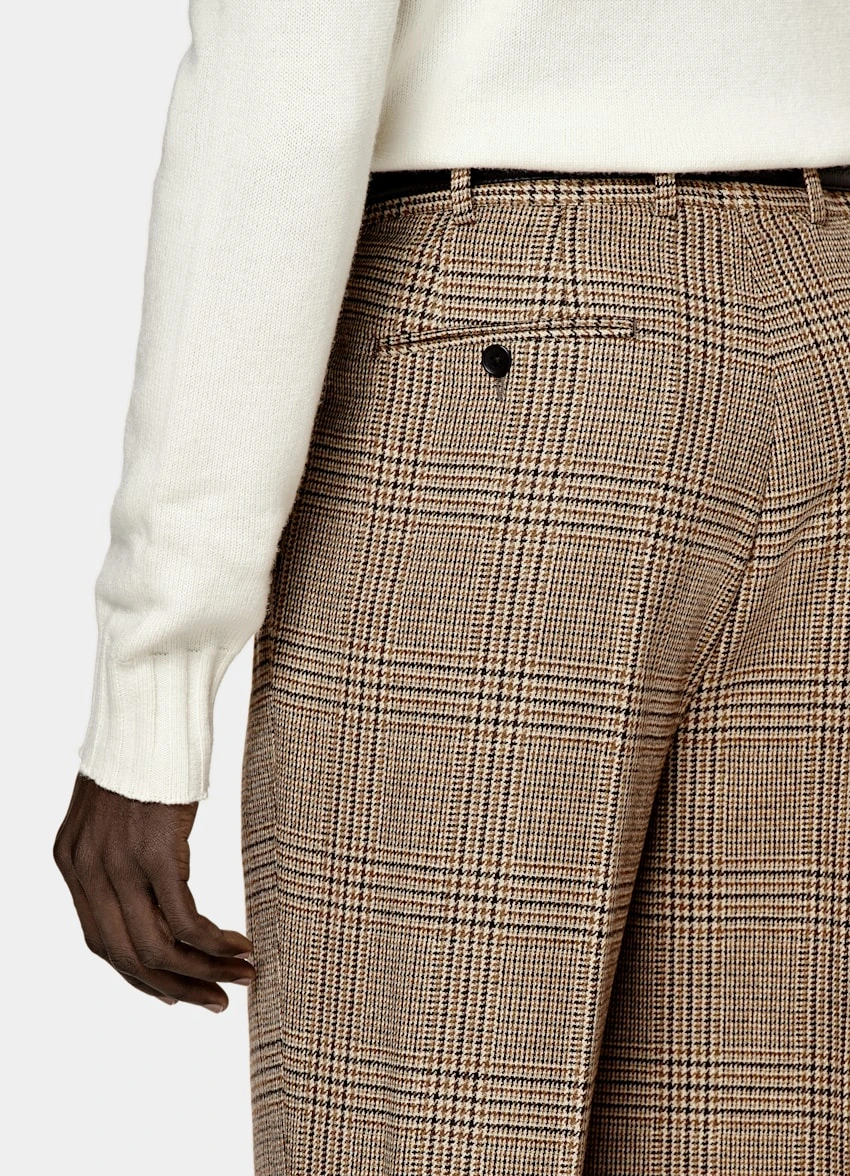 Mid Brown Checked Havana Suit 9 Mid Brown Checked Havana Suit - Image 9