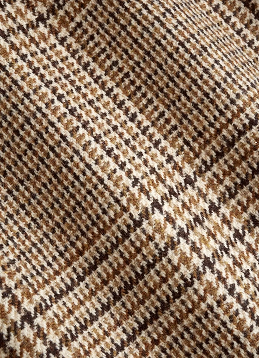 Mid Brown Checked Havana Suit 10 Mid Brown Checked Havana Suit - Image 10