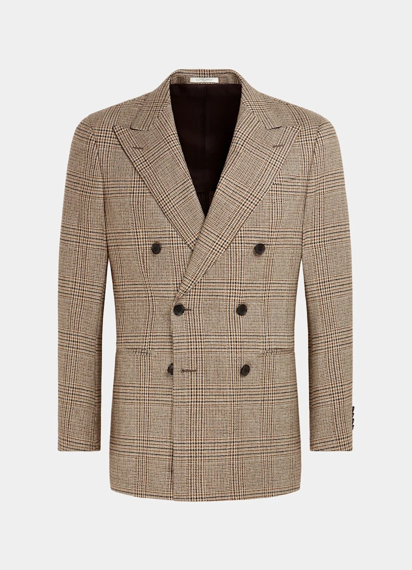 Mid Brown Checked Havana Suit 11 Mid Brown Checked Havana Suit - Image 11