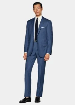 Mid Blue Perennial Napoli Suit 17 Mid Blue Perennial Napoli Suit -Suit Supply P6826 104