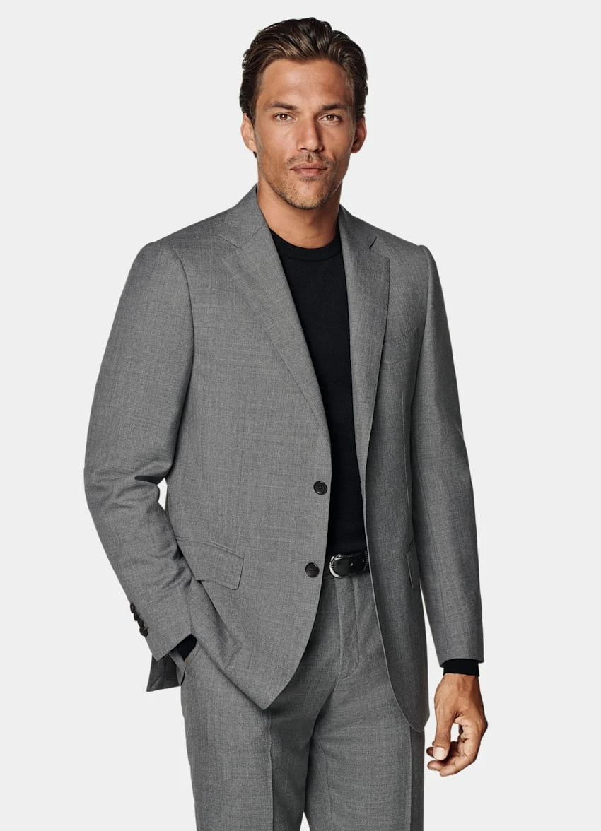 Mid Grey Perennial Lazio Suit 2 Mid Grey Perennial Lazio Suit - Image 2