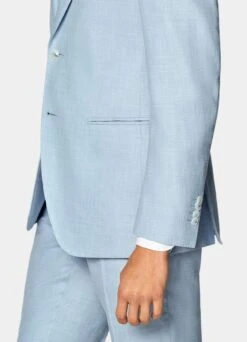 Light Blue Three-Piece Lazio Suit -Suit Supply P7608 103
