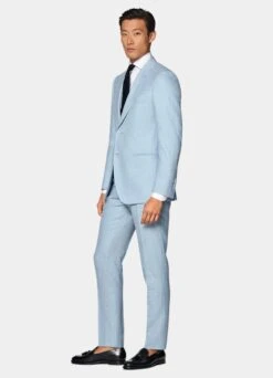 Light Blue Three-Piece Lazio Suit -Suit Supply P7608 104