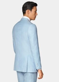 Light Blue Three-Piece Lazio Suit -Suit Supply P7608 105