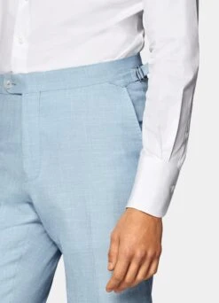 Light Blue Three-Piece Lazio Suit -Suit Supply P7608 107