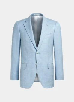 Light Blue Three-Piece Lazio Suit -Suit Supply P7608 25