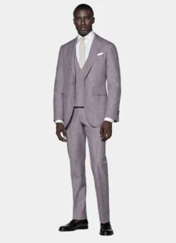 Purple Three-Piece Lazio Suit -Suit Supply P7615 S 104