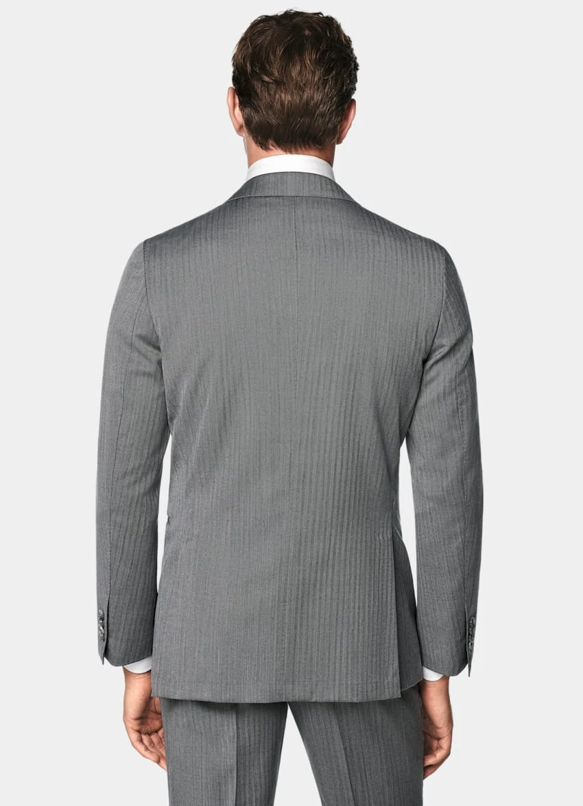 Mid Grey Herringbone Havana Suit 6 Mid Grey Herringbone Havana Suit - Image 6