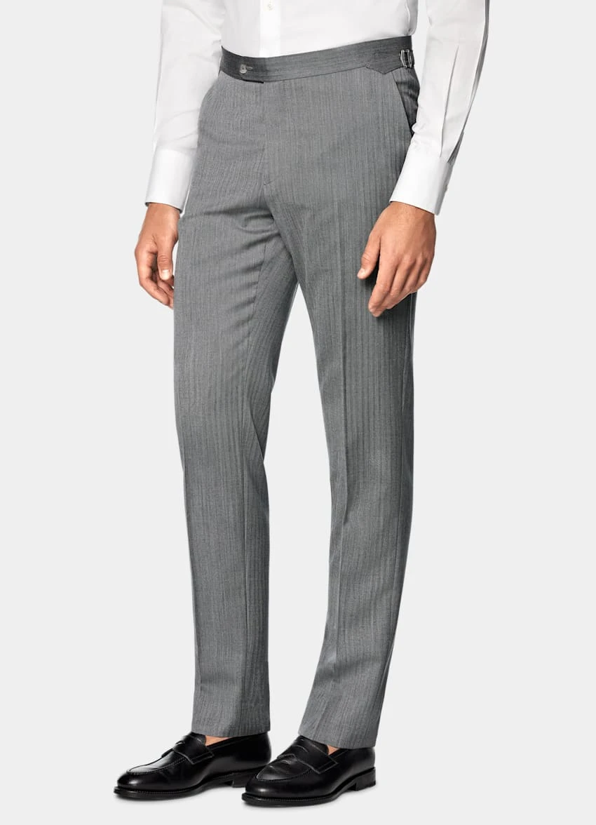 Mid Grey Herringbone Havana Suit 7 Mid Grey Herringbone Havana Suit - Image 7