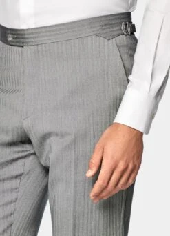 Mid Grey Herringbone Havana Suit 20 Mid Grey Herringbone Havana Suit -Suit Supply P7630 107