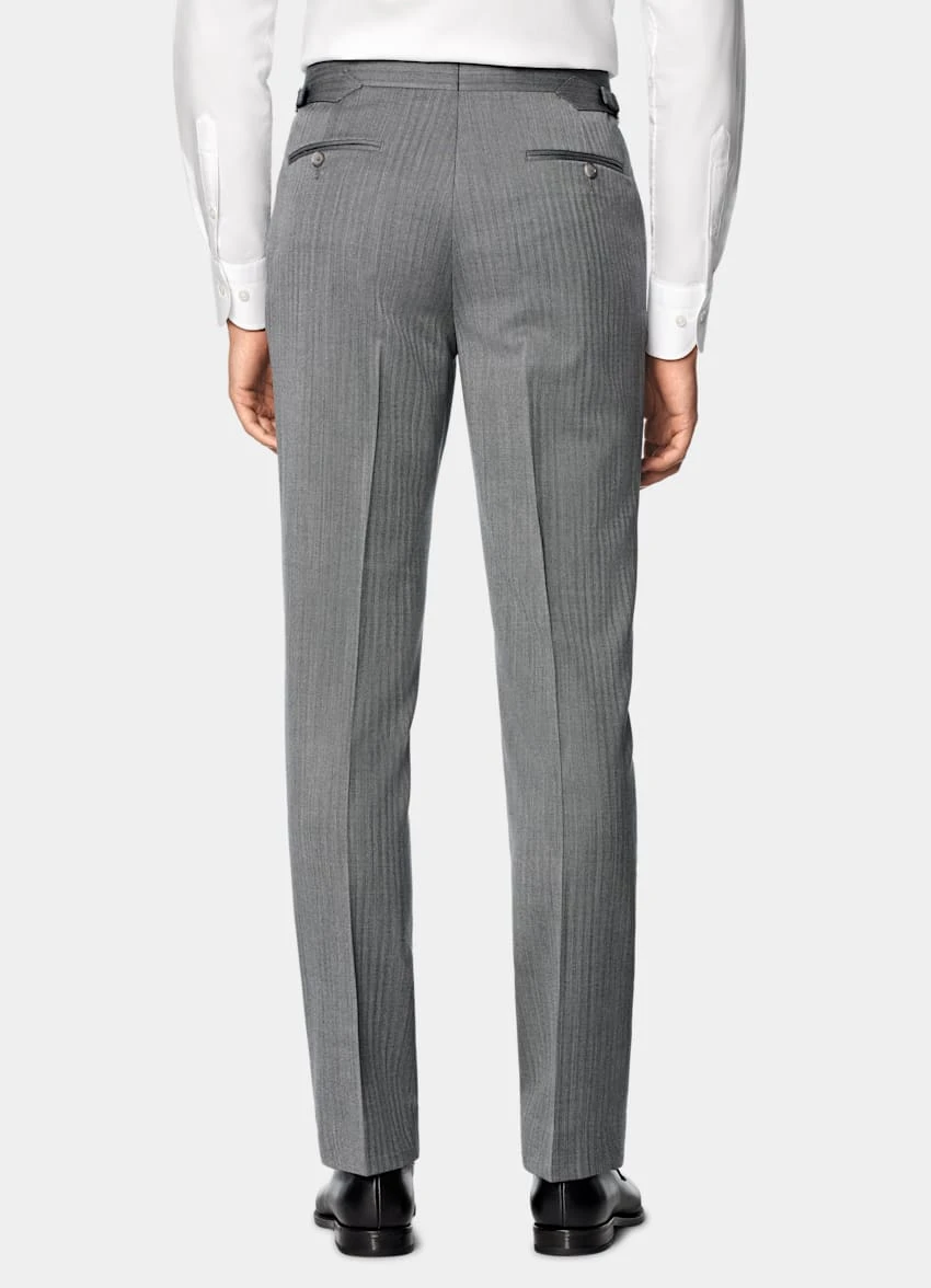 Mid Grey Herringbone Havana Suit 9 Mid Grey Herringbone Havana Suit - Image 9
