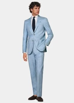 Light Blue Perennial Lazio Suit -Suit Supply P8200 104
