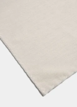 Light Brown Stitch Edge Pocket Square